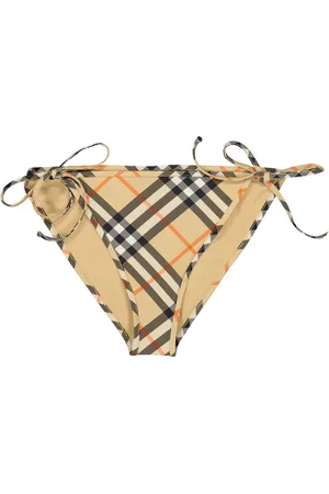 Burberry Stroje kąpielowe, Kobieta, Wielobarwność, L, Nylon, Bikini w Kratke