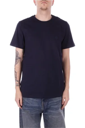Dondup Koszulki, Mężczyzna, Niebieski, L, Niebieski T-shirt z logo
