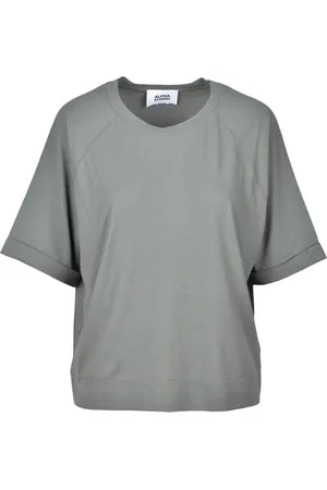 ALPHA STUDIO Koszulki, Kobieta, Szary, M, Bawełna, Bawełna Elastan T-shirt