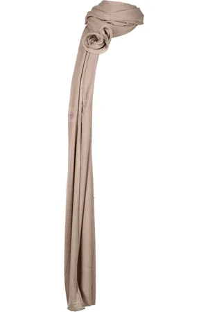 MAGDA BUTRYM Akcesoria, Kobieta, Beżowy, ONE SIZE, Wełna, Elegancki Szal Wiskoza Wełna