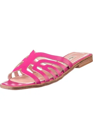 CESARE GASPARI Buty, Kobieta, Różowy, 40 EU, Skóra, Laser Cut Sandały - Różowe