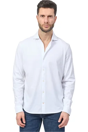 ECOALF Koszule, Mężczyzna, Biały, 2XL, Klasyczna Biała Koszula Francuskie Szwy