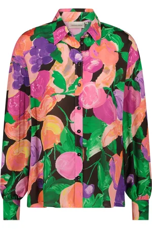 Fabienne Chapot Bluzki, Kobieta, Wielobarwność, 2XL, Denim, Anouk Blouse