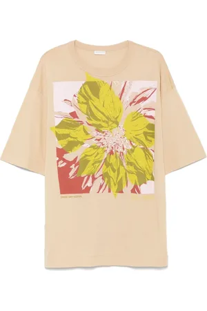 DRIES VAN NOTEN Koszulki, Mężczyzna, Biały, L, Białe T-shirty i Pola