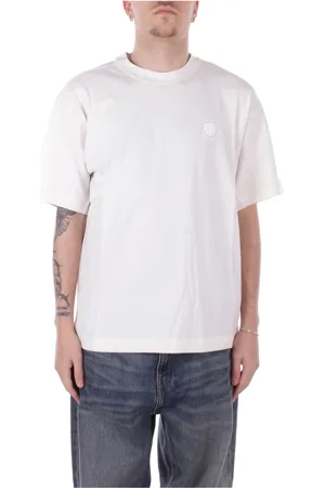 Napapijri Koszulki, Mężczyzna, Biały, XL, Bawełna, Biała T-shirt z Logo i Nadrukiem