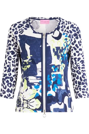 Betty Barclay Kurtki, Kobieta, Wielobarwność, 2XL, Koszulowa Kurtka z Wzorem w Żebrowanie
