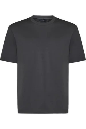 HERNO Koszulki, Mężczyzna, Szary, S, Szare T-shirty i Pola