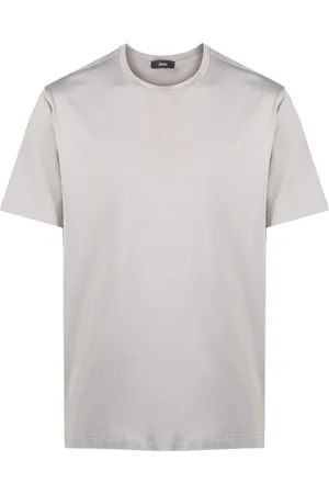 HERNO Koszulki, Mężczyzna, Szary, 2XL, Stylowy Szary T-shirt & Polo