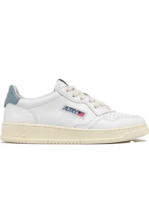 Autry Buty, Mężczyzna, Biały, 44 EU, Skóra, Białe skórzane tenisówki