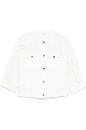 ERMANNO SCERVINO Kurtki, Kobieta, Biały, S, Stylowe Kurtki Kolekcja