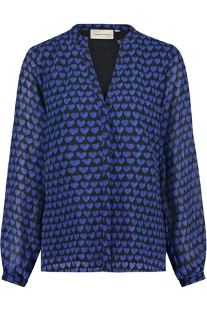 Fabienne Chapot Bluzki, Kobieta, Niebieski, XS, Frida Blouse