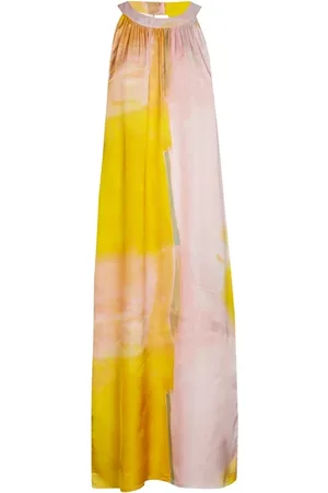 Marie Méro Sukienki, Kobieta, Wielobarwność, 3XL, Elegancka Sukienka z Dekoltem na Szyi