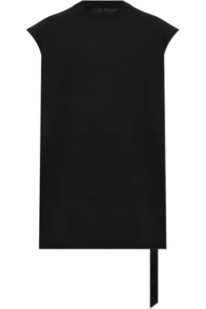 Rick Owens Koszulki, Mężczyzna, Czarny, S, Bawełna, T-Shirt Tarp T
