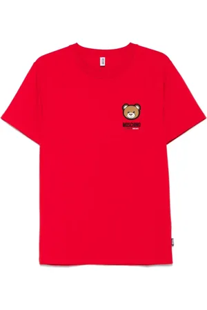 Moschino Koszulki, Mężczyzna, Czerwony, L, Czerwone T-shirty i Pola