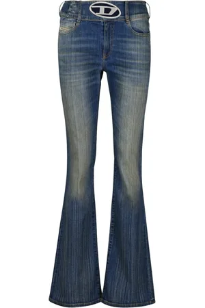 Diesel Jeansy, Kobieta, Niebieski, W27, Denim, Denim Jesień-Zima 2024 Kolekcja Damska
