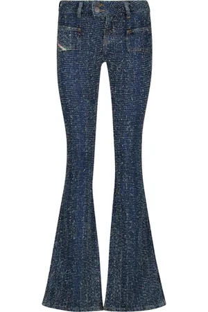 Diesel Jeansy, Kobieta, Niebieski, W28, Denim, Denim Jesień-Zima 2024 Kolekcja Damska