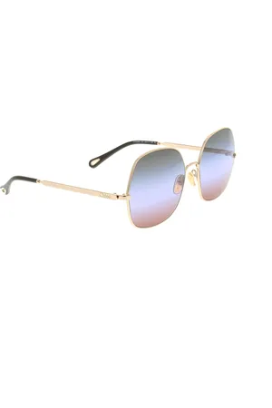 Chloé Akcesoria, unisex, Żółty, ONE SIZE, Stylowe okulary przeciwsłoneczne z unikalnym wzornictwem