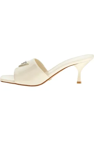 Guess Buty, Kobieta, Beżowy, 40 EU, Patent Square Toe Sandals
