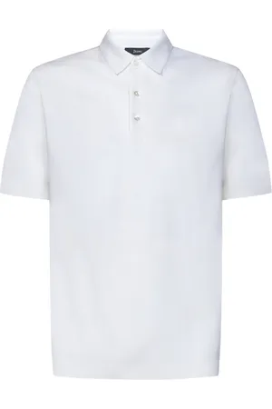 HERNO Koszulki, Mężczyzna, Biały, XL, Bawełna, Biała Polo T-shirt Bawełna Regular Fit