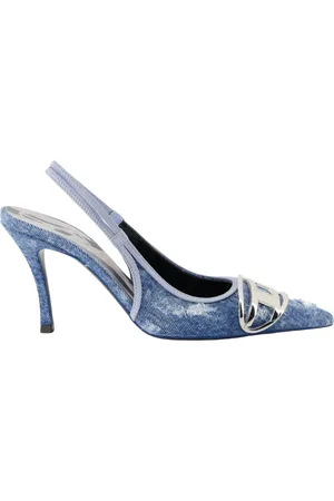 Diesel Buty, Kobieta, Niebieski, 38 EU, Denim, Denim D-Venus Obcasy Niebieskie