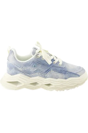 IRO Buty, Kobieta, Niebieski, 40 EU, Denim, Niebieskie Denimowe Koszykowe Sneakersy