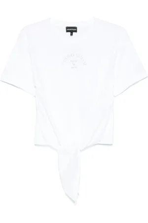 Emporio Armani Koszulki, Kobieta, Biały, M, Białe T-shirty i Pola