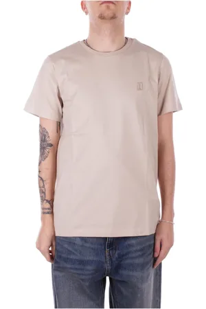 Dondup Koszulki, Mężczyzna, Beżowy, L, Bawełna, Polo Shirts