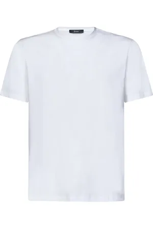 HERNO Koszulki, Mężczyzna, Biały, L, Białe T-shirty i Pola