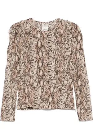 Isabel Marant Koszulki, Kobieta, Beżowy, S, Beżowy Top z Stylowym Designem