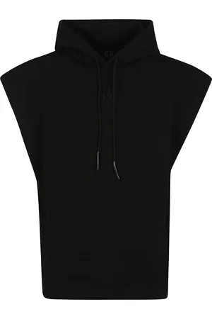 44 Label Group Bluzy, Mężczyzna, Czarny, M, Bezrękawnik z kapturem