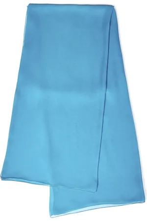 Alberta Ferretti Akcesoria, Kobieta, Niebieski, ONE SIZE, Jasnoniebieski Jedwabny Szalik