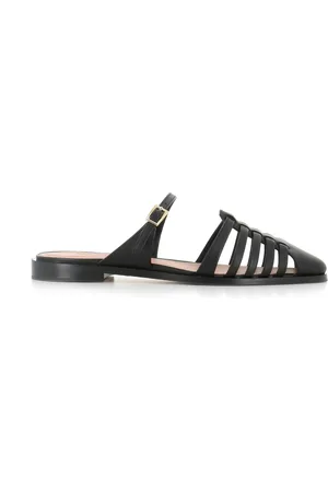 MALONE SOULIERS Buty, Kobieta, Czarny, 37 1/2 EU, Czarne Skórzane Slip-Ony