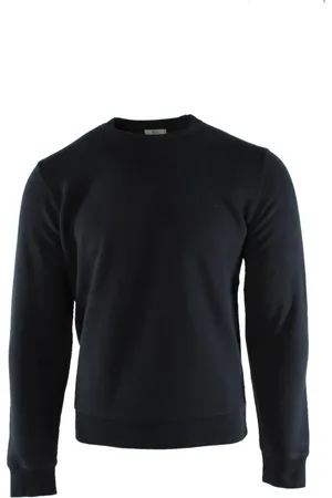 Woolrich Bluzy, Mężczyzna, Niebieski, S, Poliester, Niebieski Sweter Bawełniano-Poliester