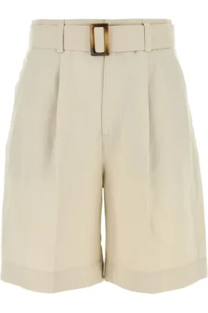 Woolrich Szorty, Kobieta, Beżowy, W29, Szorty Bermudzkie z Lnu