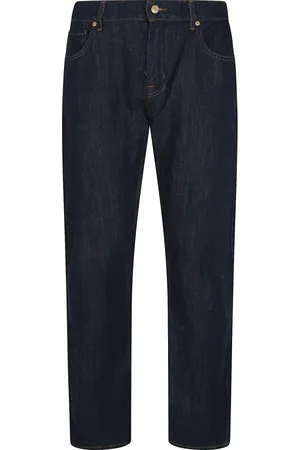 7 for all Mankind Jeansy, Mężczyzna, Niebieski, W30, Denim, Jasne lniane dżinsy Straight Leg