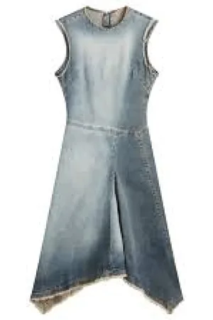 Acne Studios Sukienki, Kobieta, Niebieski, L, Elegancka Czarna Sukienka dla Kobiet