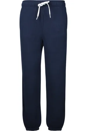 Ralph Lauren Spodnie, Kobieta, Niebieski, S, Wygodne bawełniane spodnie jogger z sznurkiem