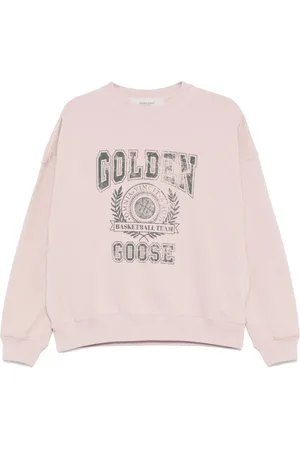 Golden Goose Bluzy, Kobieta, Różowy, XS, Różowy Sweter Nelson Stylowy Eko