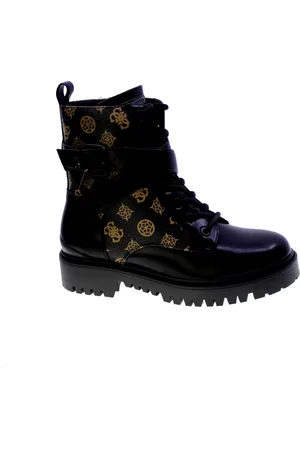 Guess Buty, Kobieta, Czarny, 37 EU, Wegańskie botki z nadrukiem piwonii