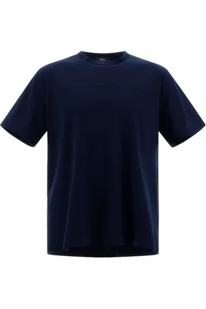 HERNO Koszulki, Mężczyzna, Niebieski, 3XL, Niebieskie T-shirty i Pola z Regular Fit