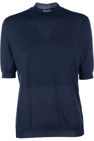 Bottega Veneta Swetry, Kobieta, Niebieski, XS, Kaszmir, Stylowy TOP dla miłośników mody