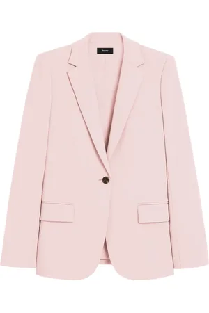 THEORY Kurtki, Kobieta, Różowy, M, Poliester, Slim Fit Blazer Lyserød
