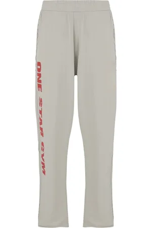 44 Label Group Spodnie, Mężczyzna, Biały, M, Bawełniane Spodnie Jogger Białe