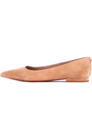 Ralph Lauren Buty, Kobieta, brązowy, 39 EU, Zamsz, Płaskie buty Camel