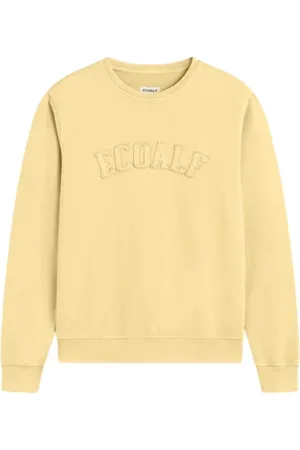 ECOALF Bluzy, Mężczyzna, Żółty, S, Minimalistyczny Sweter Waniliowy