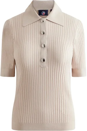 Fusalp Swetry, Kobieta, Beżowy, XS, Vera Polo Shirt
