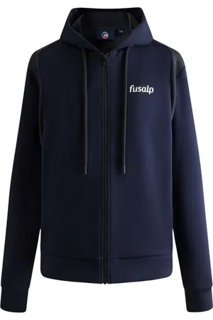 Fusalp Bluzy, Mężczyzna, Niebieski, 2XL, Rick Hooded Sweatshirt