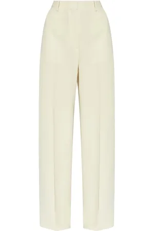 THEORY Spodnie, Kobieta, Beżowy, 2XS, Off-White Spodnie z Plisami