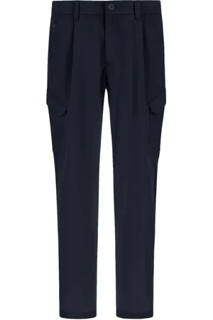 HERNO Spodnie, Mężczyzna, Niebieski, M, Nylon, Niebieskie Spodnie Cargo Dive Nylon