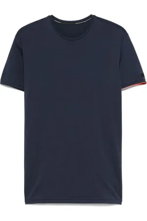 RRD Koszulki, Mężczyzna, Niebieski, M, Niebieski T-shirt z Kontrastującym Wykończeniem